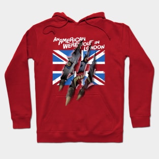 AN AMERICAN WEREWOLF IN LONDON - Union Jack Rips (4 red) Hoodie